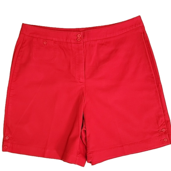 Liz Claiborne Pants - Liz Claiborne Liz Sport Red Bermuda Shorts Size 14 EUC